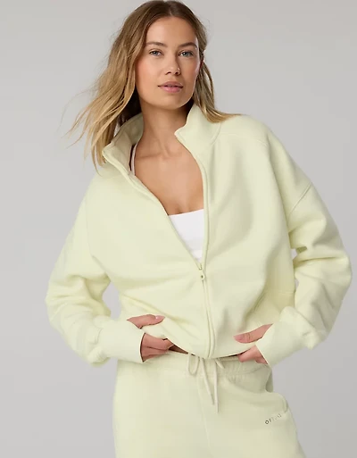 OFFLINE By Aerie Fleece Seamed Full Zip