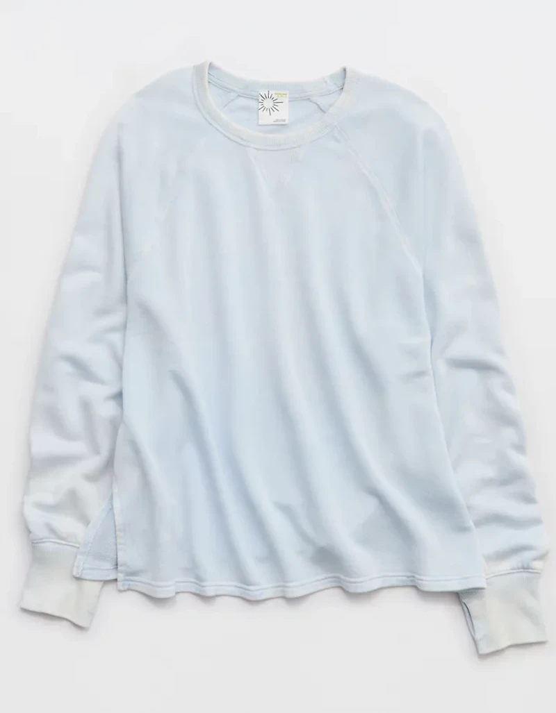 OFFLINE By Aerie Keep It 100 Terry Long Sleeve Crewneck
