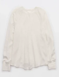 OFFLINE By Aerie Keep It 100 Terry Long Sleeve Crewneck