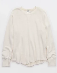 OFFLINE By Aerie Keep It 100 Terry Long Sleeve Crewneck