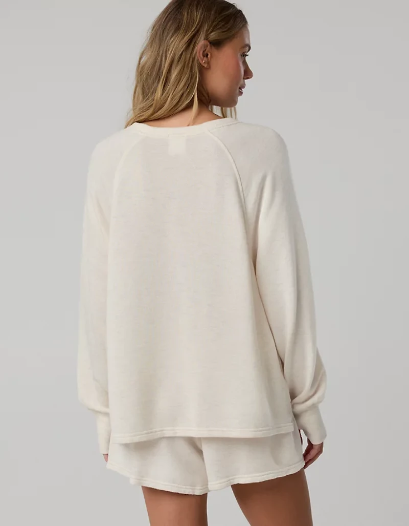 OFFLINE By Aerie Keep It 100 Terry Long Sleeve Crewneck