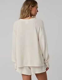 OFFLINE By Aerie Keep It 100 Terry Long Sleeve Crewneck