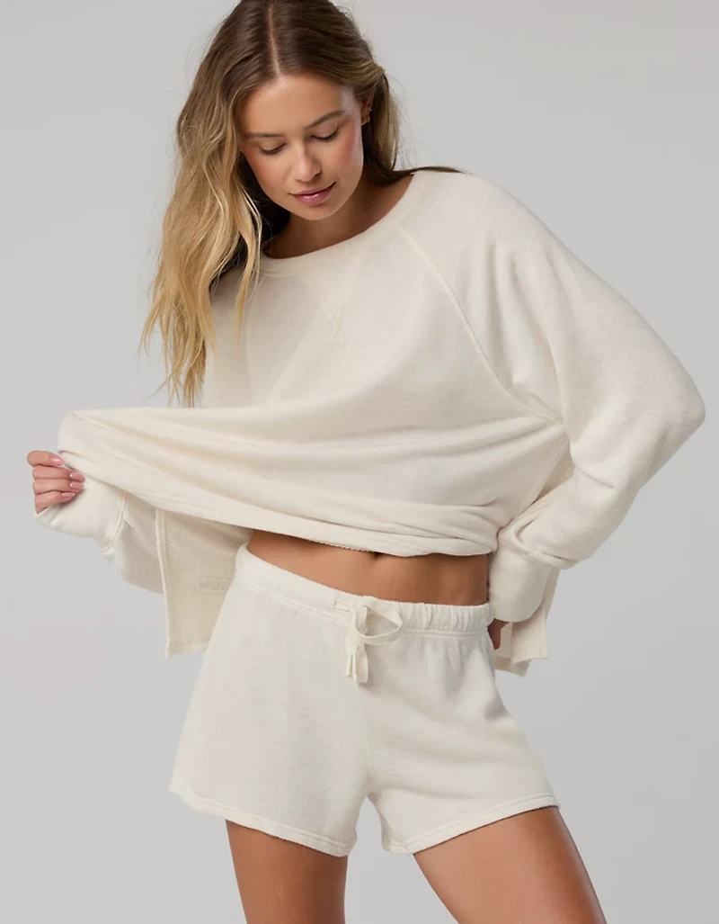 OFFLINE By Aerie Keep It 100 Terry Long Sleeve Crewneck