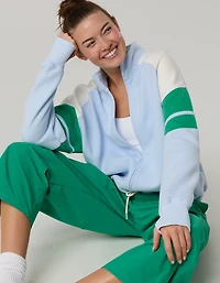 OFFLINE By Aerie Cloud Fleece Seamed Full Zip