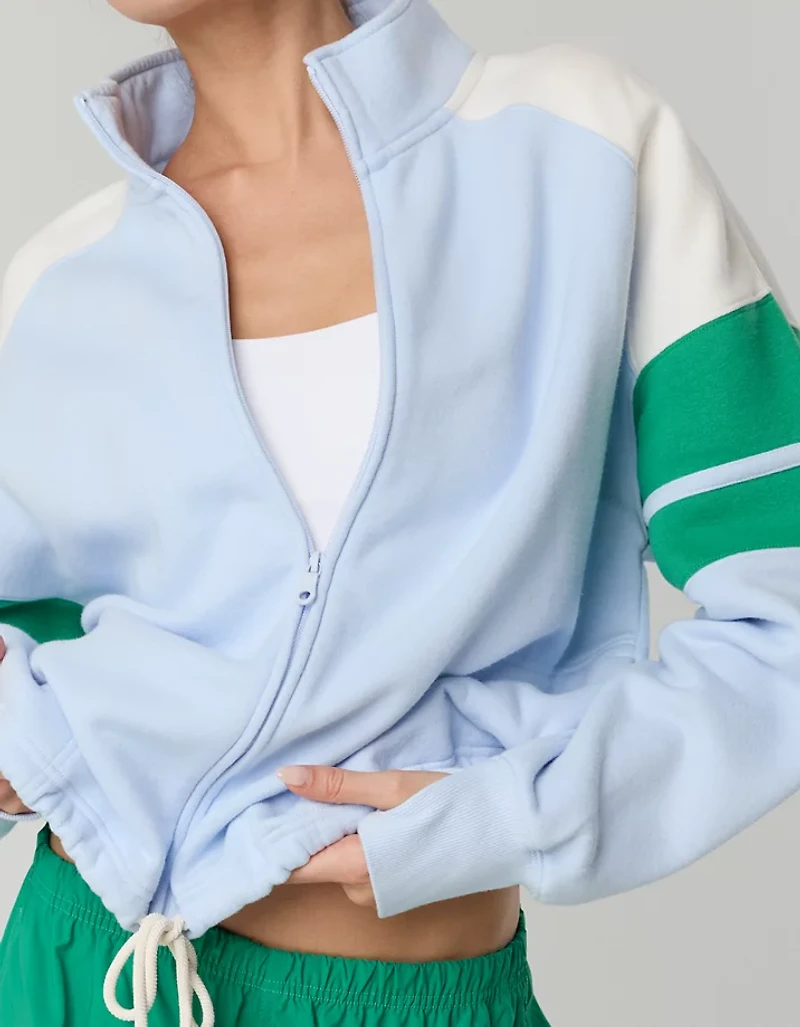 OFFLINE By Aerie Cloud Fleece Seamed Full Zip