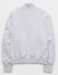 OFFLINE By Aerie Cloud Fleece Seamed Quarter Zip Sweatshirt