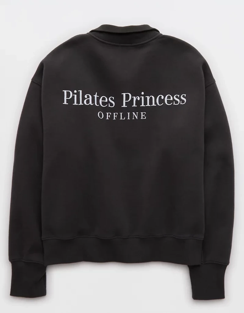 OFFLINE By Aerie Cloud Fleece Quarter Zip Sweatshirt