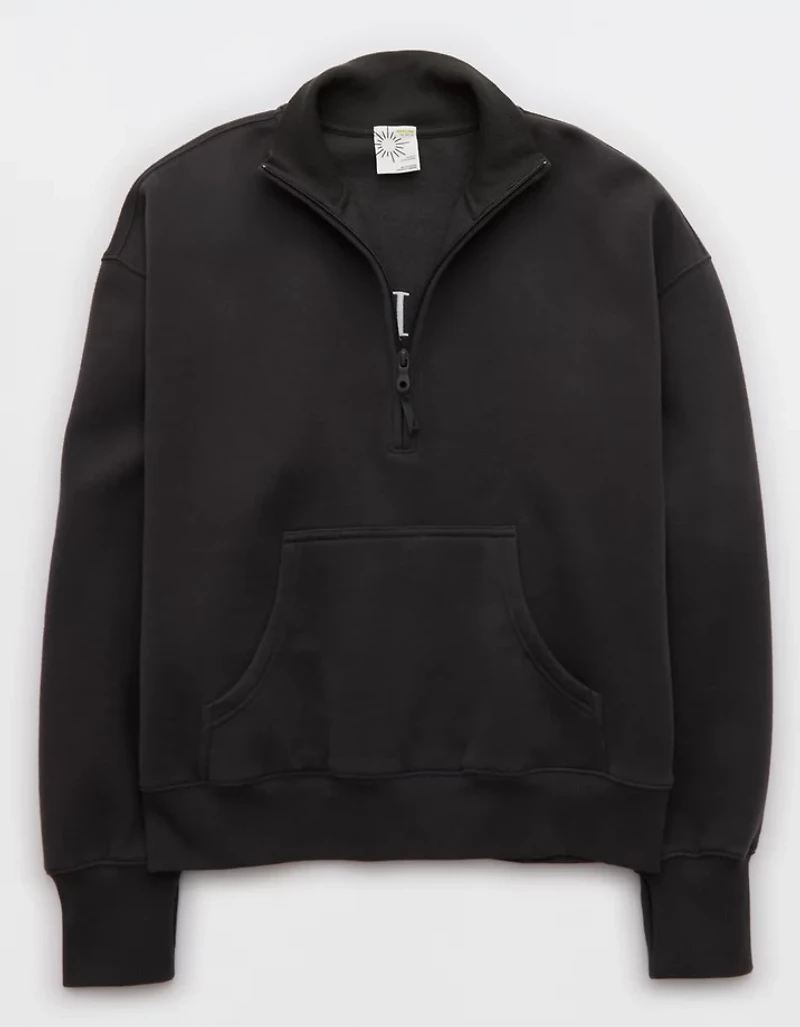 OFFLINE By Aerie Cloud Fleece Quarter Zip Sweatshirt