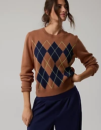 OFFLINE By Aerie Argyle Sweater