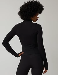 OFFLINE By Aerie Real Me Long Sleeve Mock Neck Full Zip