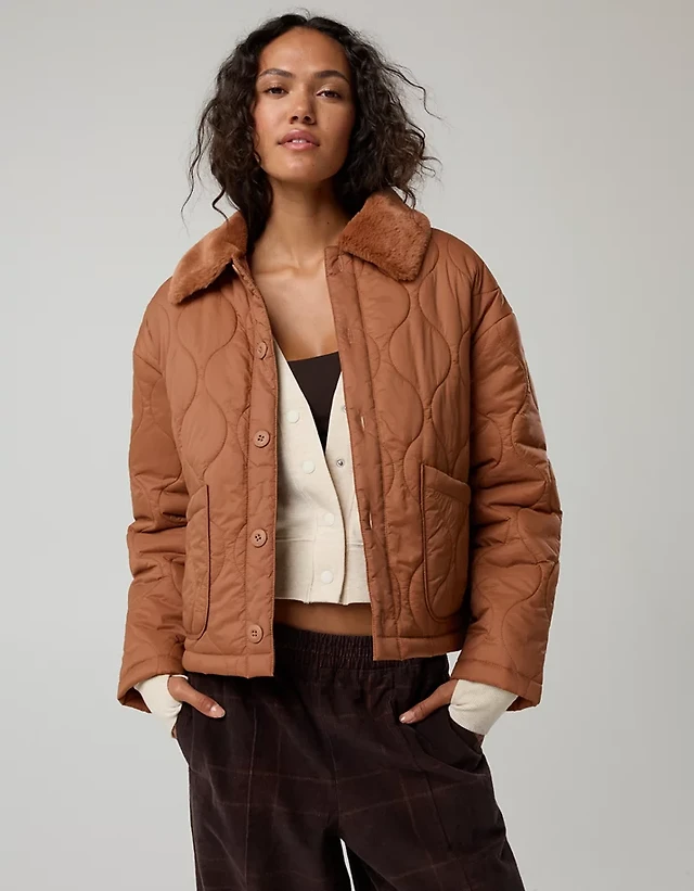 OFFLINE By Aerie Quilted Chore Jacket
