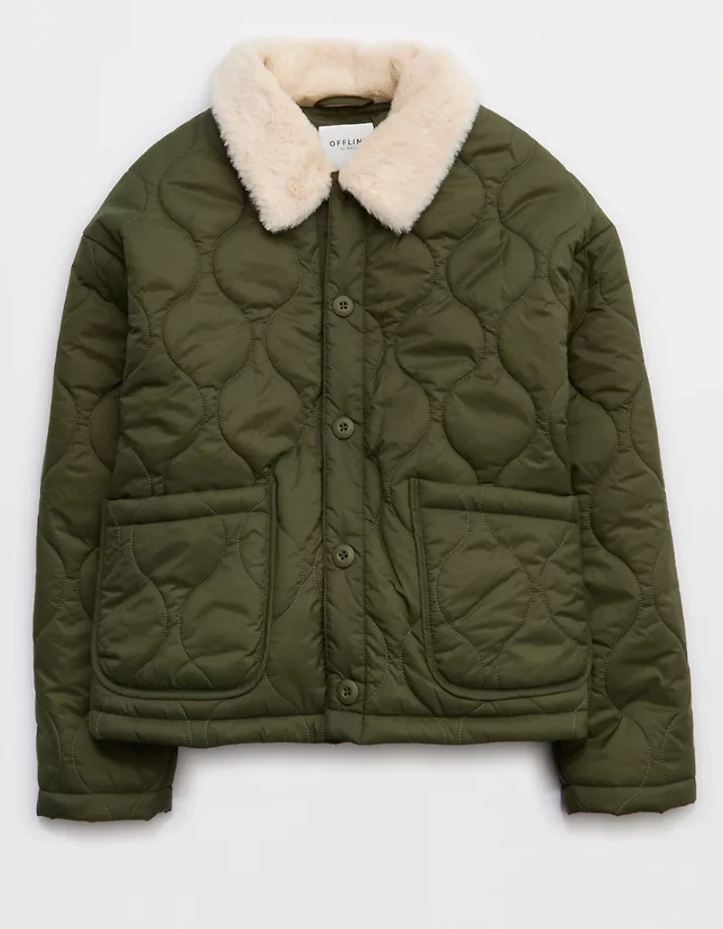 OFFLINE By Aerie Quilted Chore Jacket