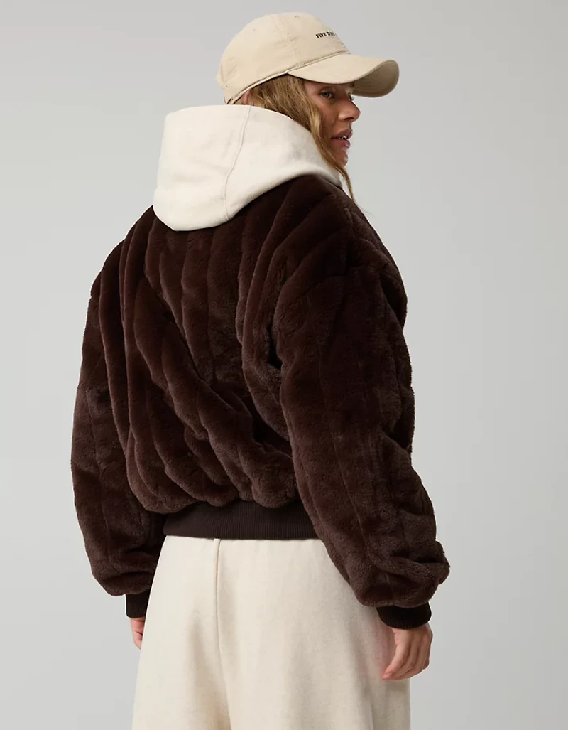 OFFLINE By Aerie Fur Full Zip Jacket