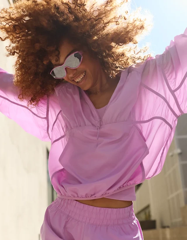 OFFLINE By Aerie Ruched Nylon Quarter Zip