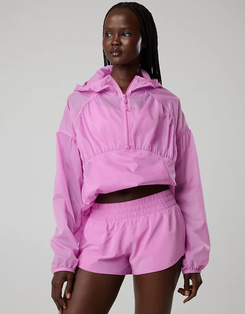 OFFLINE By Aerie Ruched Nylon Quarter Zip