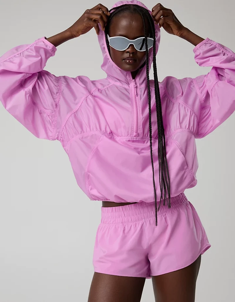 OFFLINE By Aerie Ruched Nylon Quarter Zip