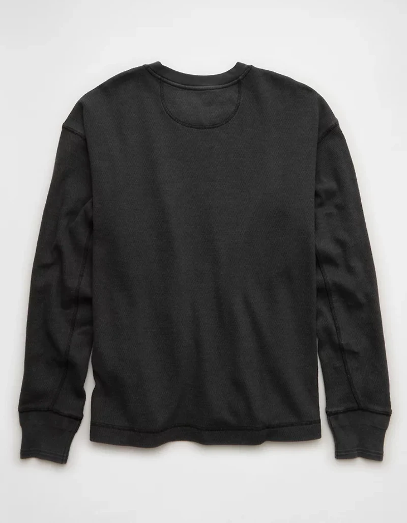 AE Boxy Washed Thermal Shirt
