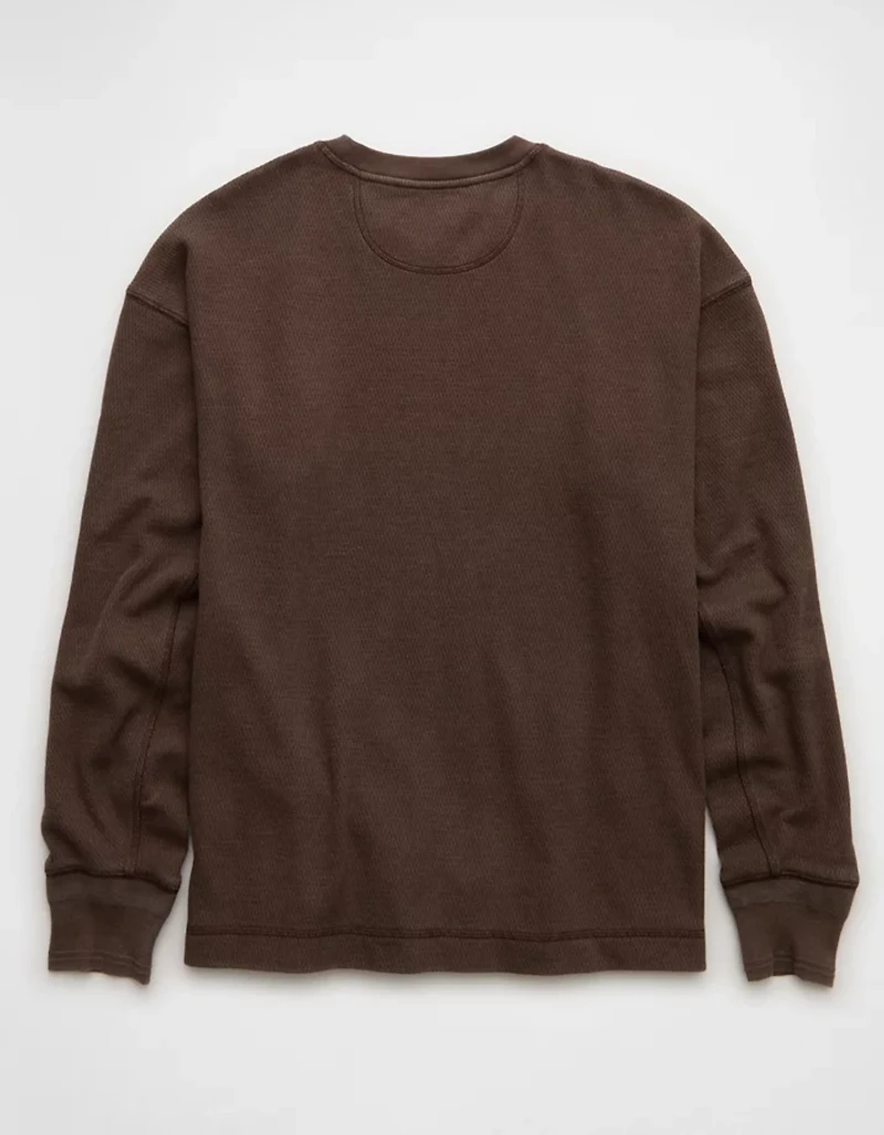 AE Boxy Washed Thermal Shirt