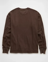 AE Boxy Washed Thermal Shirt