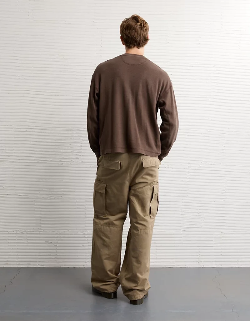 AE Boxy Washed Thermal Shirt