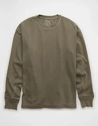 AE Boxy Washed Thermal Shirt