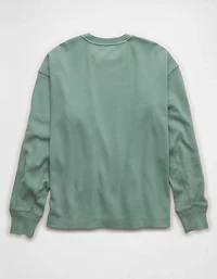 AE Boxy Washed Thermal Shirt