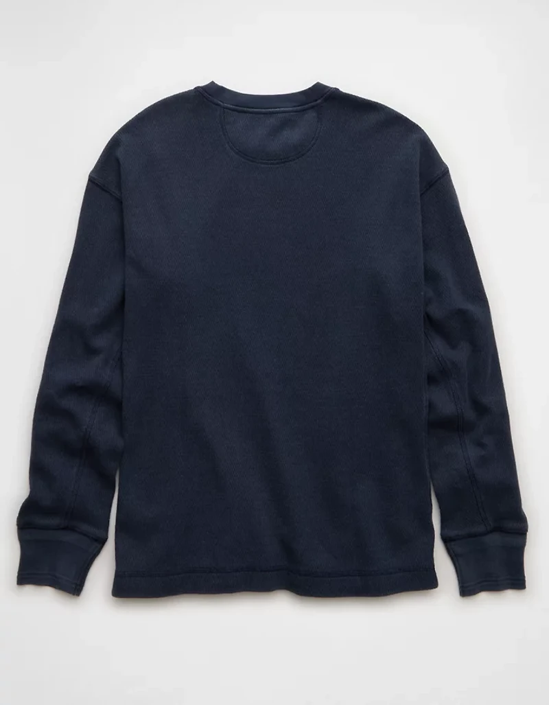 Chemise thermique délavée à coupe carré AE