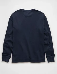 Chemise thermique délavée à coupe carré AE
