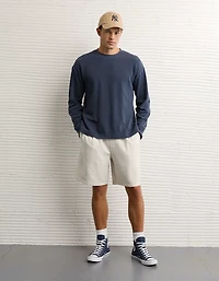 Chemise thermique délavée à coupe carré AE