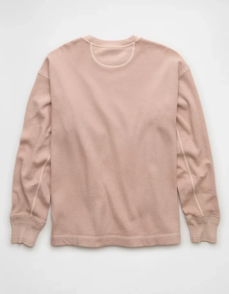 AE Boxy Washed Thermal Shirt