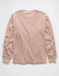 AE Boxy Washed Thermal Shirt