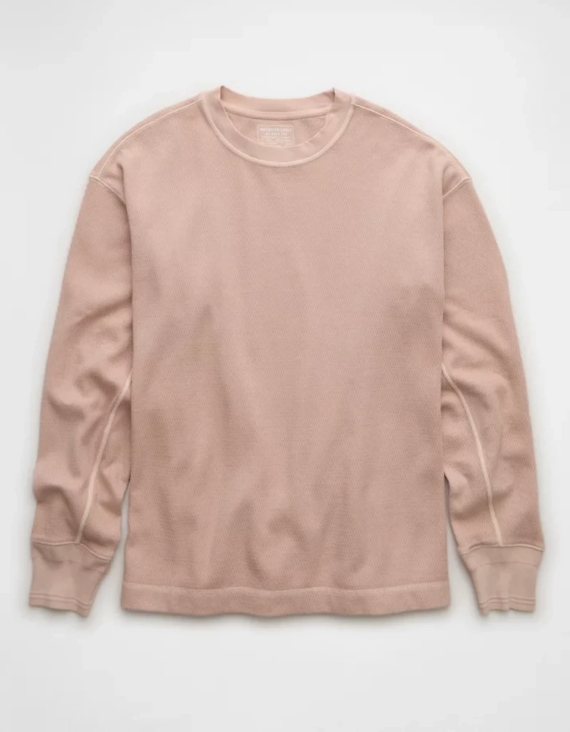 AE Boxy Washed Thermal Shirt