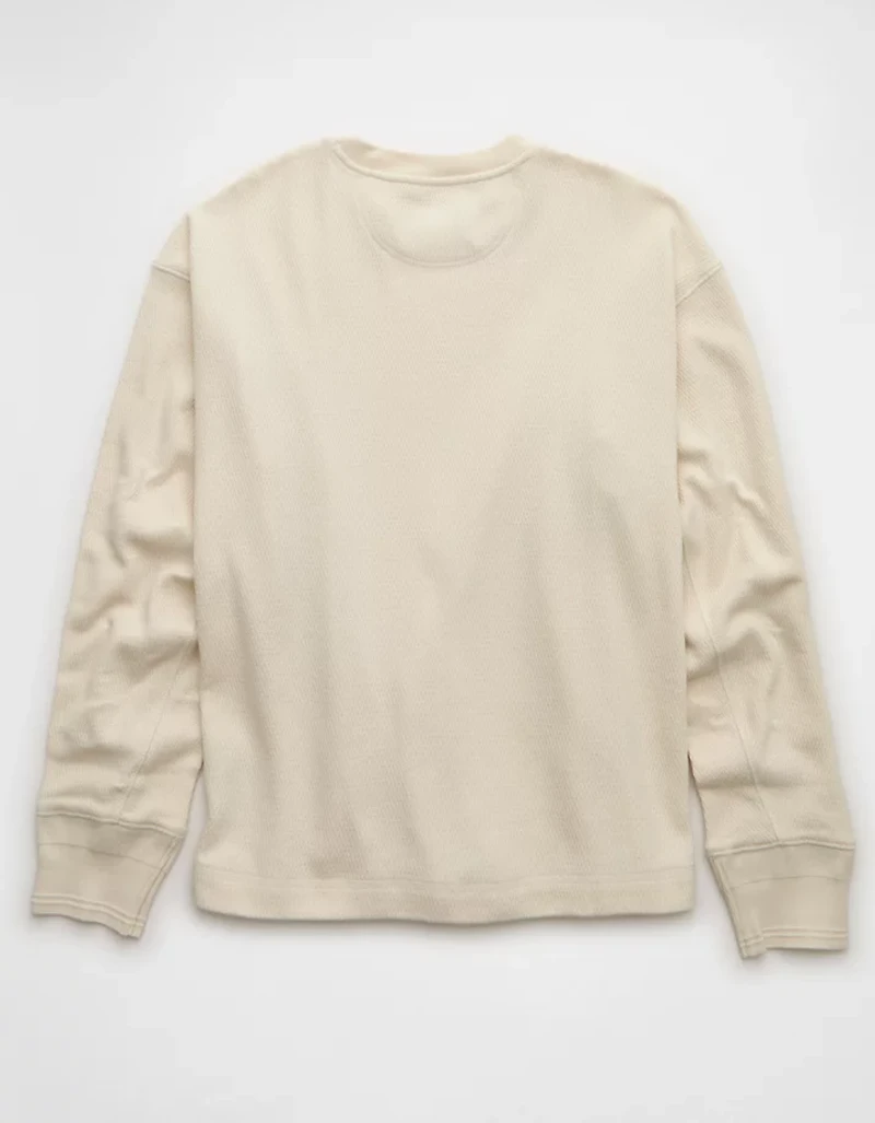AE Boxy Washed Thermal Shirt