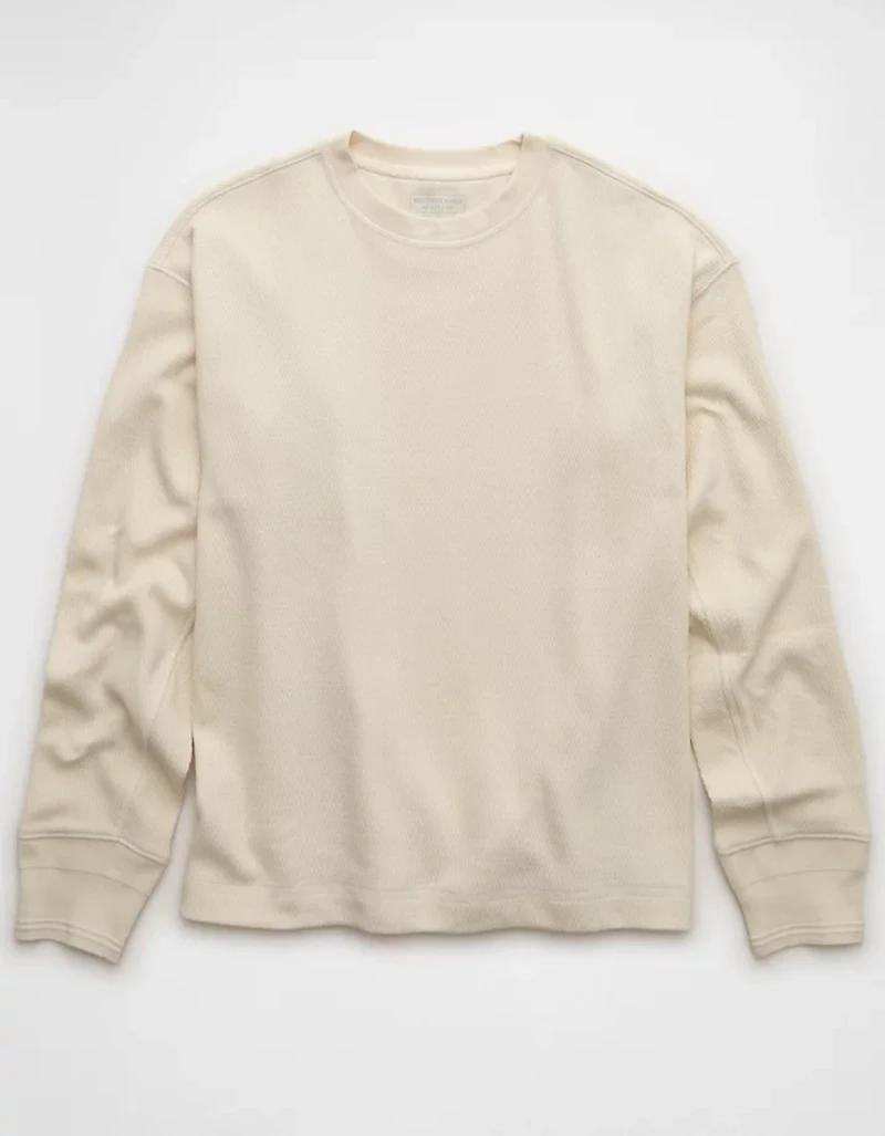 AE Boxy Washed Thermal Shirt