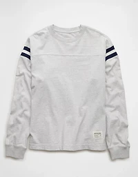 AE Boxy Long-Sleeve Football T-Shirt