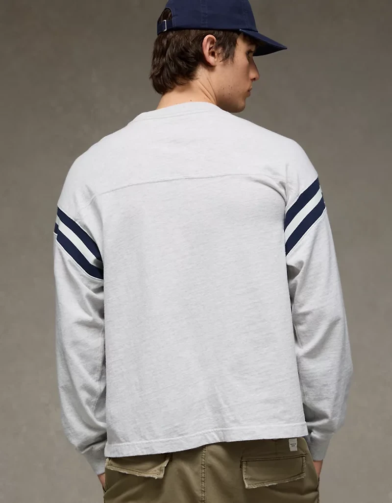 AE Boxy Long-Sleeve Football T-Shirt