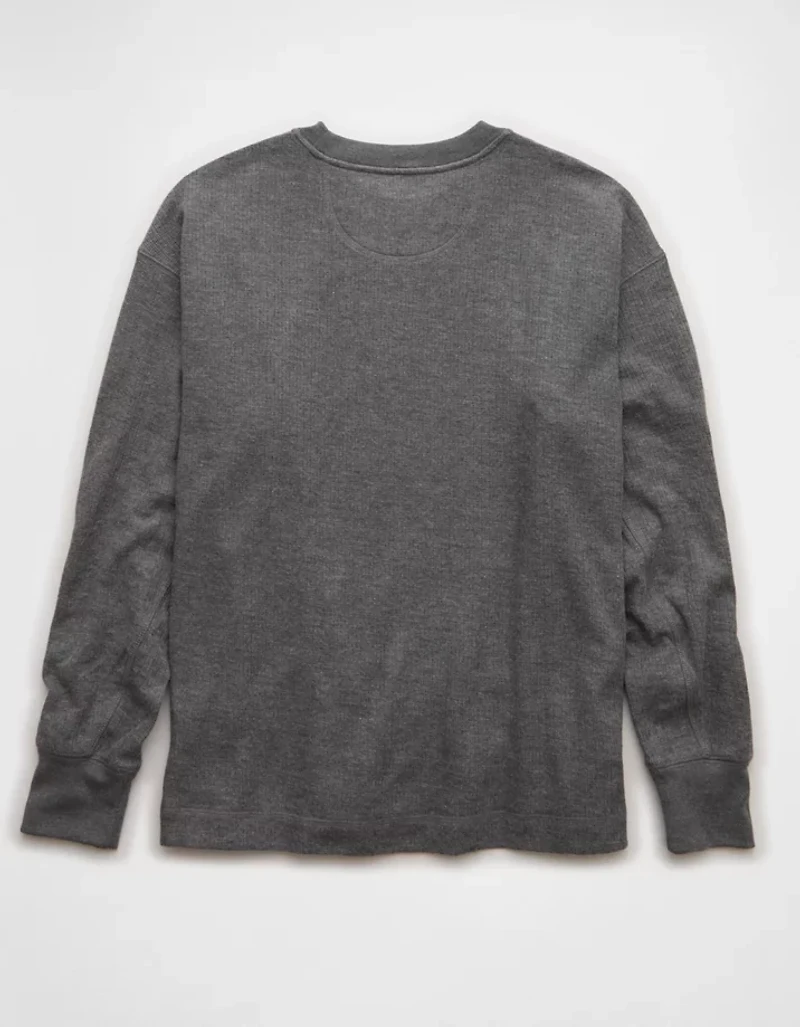 AE Boxy Washed Thermal Shirt