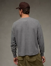 AE Boxy Washed Thermal Shirt