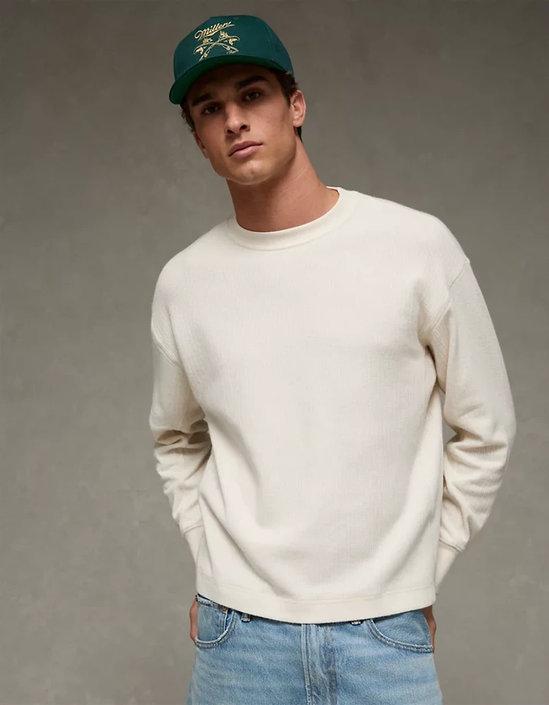 AE Boxy Washed Thermal Shirt