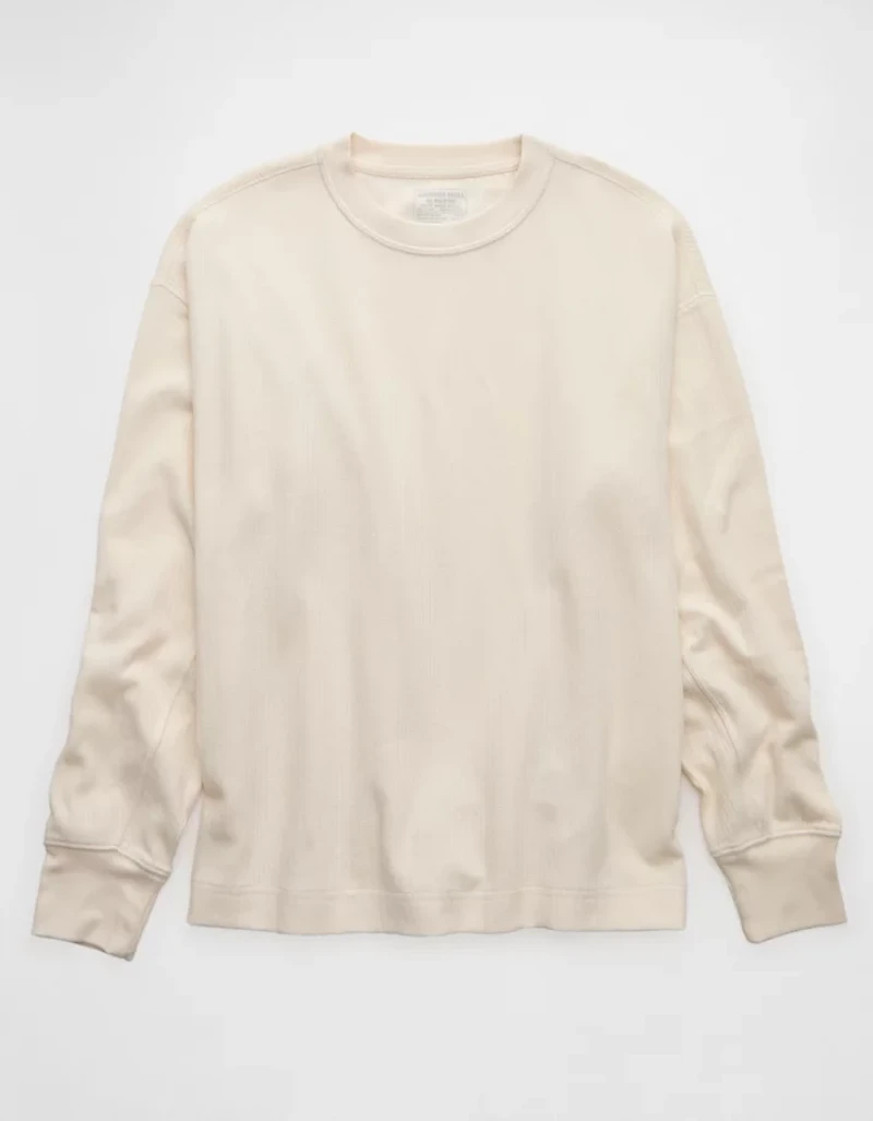 AE Boxy Washed Thermal Shirt
