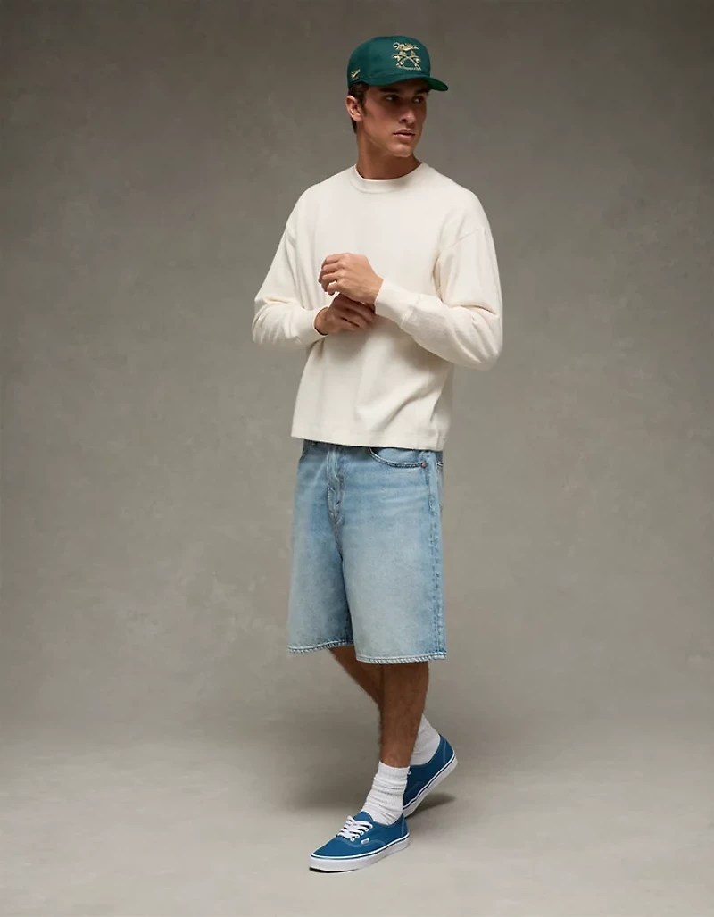 AE Boxy Washed Thermal Shirt