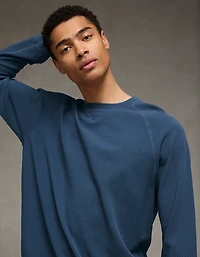 AE Boxy Long-Sleeve Pique T-Shirt
