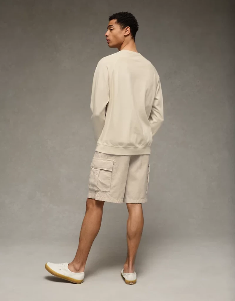 AE Boxy Long-Sleeve Pique T-Shirt