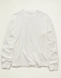T-shirt à manches longues de coupe décontractée rétro AE