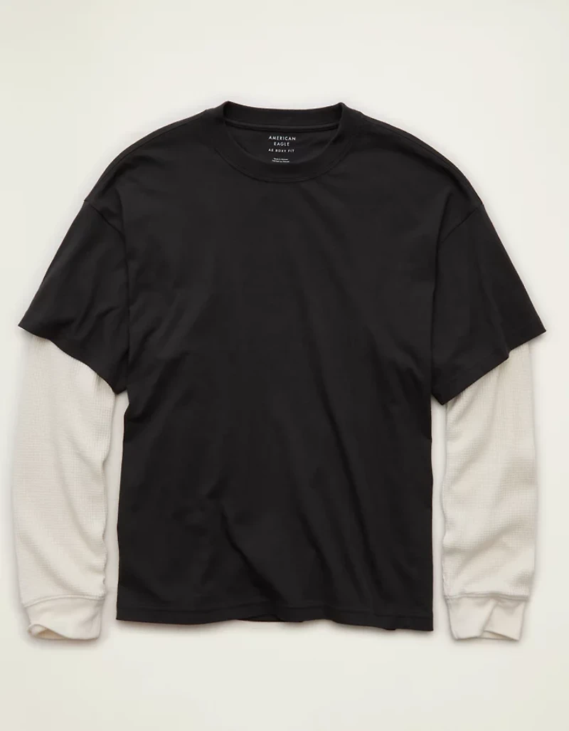AE Boxy Fit Layered T-Shirt