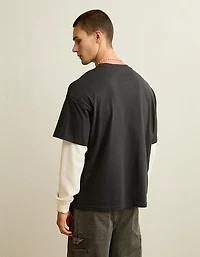 AE Boxy Fit Layered T-Shirt