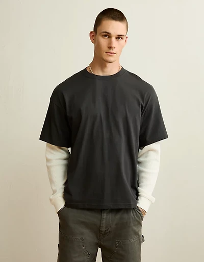 AE Boxy Fit Layered T-Shirt