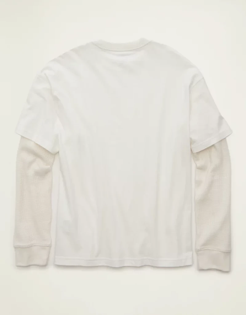 T-shirt superposé de coupe droite AE