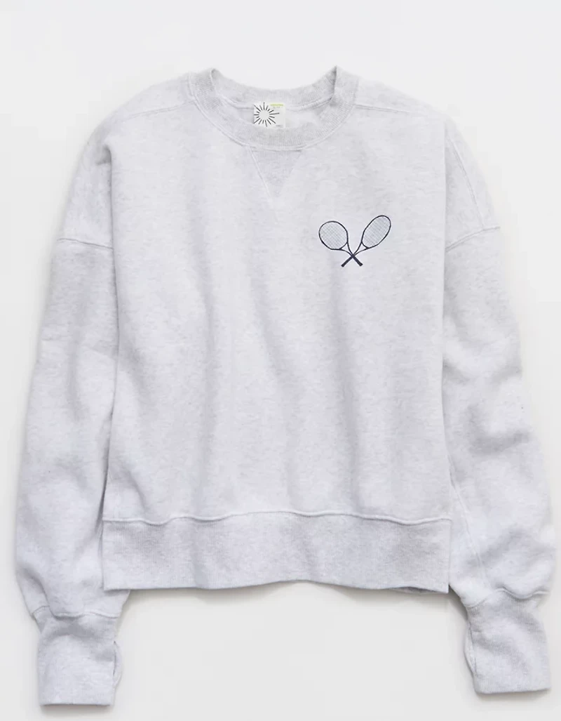 OFFLINE By Aerie x USTA Foundation Cloud Fleece Crewneck Sweatshirt