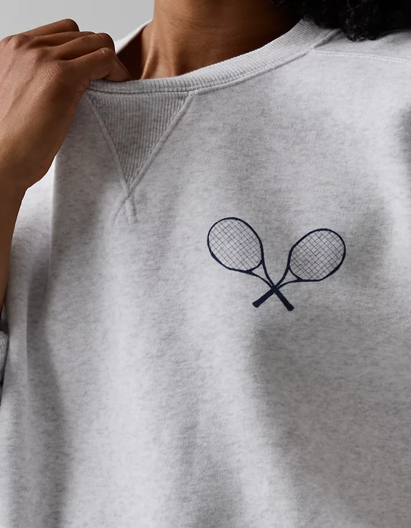 OFFLINE By Aerie x USTA Foundation Cloud Fleece Crewneck Sweatshirt